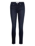 Mid Rise Skinny Ankle Bottoms Jeans Skinny Blue Calvin Klein Jeans