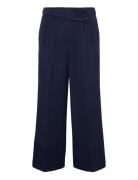 Culotte Trousers With Blended Viscose Bottoms Trousers Straight Leg Na...
