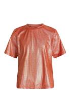 Esi Tee Tops T-shirts Short-sleeved Orange Grunt