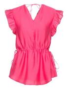 Zaria Gisla Blouse Tops Blouses Short-sleeved Pink Bruuns Bazaar