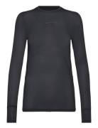Structure Long Sleeve Sport T-shirts & Tops Long-sleeved Black Röhnisc...