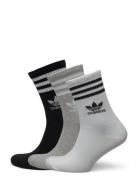 3 Stripes Crew Sock 3 Pair Pack Sport Socks Regular Socks White Adidas...