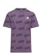 Jb Bluv Q4Aop T Sport T-shirts Short-sleeved Purple Adidas Sportswear