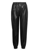 Halina-1 Bottoms Trousers Leather Leggings-Byxor Black HUGO