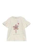 Teeshirt12 Tops T-shirts Short-sleeved Cream Tartine Et Chocolat