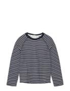 Striped Sweatshirt Tops T-shirts Long-sleeved T-shirts Blue Tom Tailor
