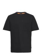 Tempestoshort Tops T-shirts Short-sleeved Black BOSS