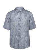 Wiki Print Shirt Designers Shirts Short-sleeved Blue HOLZWEILER