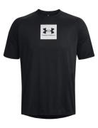 Ua Tech Prt Fill Ss Sport T-shirts Short-sleeved Black Under Armour