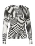 Pollux Shear Top Aop Tops Blouses Long-sleeved Multi/patterned Mads Nø...