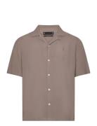 Venice Ss Shirt Tops Shirts Short-sleeved Brown AllSaints