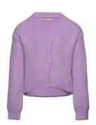 Kmgnewpiumo L/S Cardigan Cp Knt Tops Knitwear Cardigans Purple Kids On...
