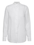 Karli Linen Shirt Tops Shirts Long-sleeved White MOS MOSH
