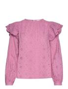 Bailey Top Tops Blouses Long-sleeved Pink Fabienne Chapot