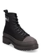 Tjw Foxing Canvas Boot Shoes Boots Ankle Boots Laced Boots Black Tommy...