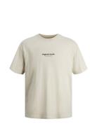 Jack & J S Jorvesterbro Tee Ss Crew Neck Noos Beige