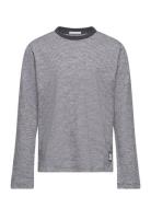 Striped Longsleeve Tops T-shirts Long-sleeved T-shirts Grey Tom Tailor