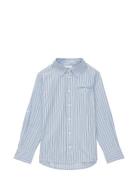 Striped Shirt With Pocket Tops Shirts Long-sleeved Shirts Blue Tom Tai...