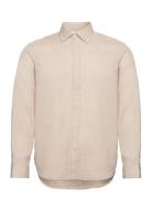 Slhrelaxrobin-Drake Shirt Tops Shirts Casual Cream Selected Homme