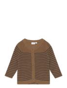 Nbmnesalle Ls Knit Card Tops Knitwear Cardigans Brown Name It