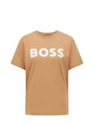 Econte Tops T-shirts & Tops Short-sleeved Brown BOSS