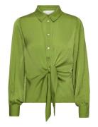 Albamw Blouse Tops Blouses Long-sleeved Green My Essential Wardrobe