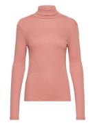 Arense Roll Neck Gots Tops T-shirts & Tops Long-sleeved Pink Basic App...
