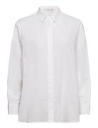 Voila Tops Shirts Long-sleeved White Mango