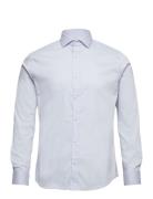 London Stretch Nano Shirt L/S Tops Shirts Business Blue Clean Cut Cope...