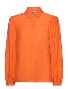 Nuregitse Shirt Tops Blouses Long-sleeved Orange Nümph