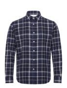 Slhregowen-Twisted Check Ls Shirt W Tops Shirts Casual Navy Selected H...