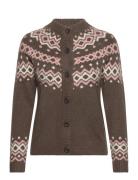 Fqmerla-Cardigan Tops Knitwear Cardigans Brown FREE/QUENT