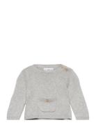 Knit Cotton Sweater Tops Knitwear Pullovers Grey Mango