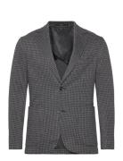 Slim-Fit Micro-Houndstooth Jacket Suits & Blazers Blazers Single Breas...