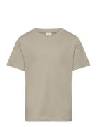 Lindex T Shirt Regular Solid Khaki Green