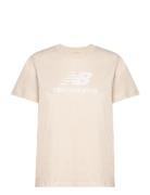 New Balance Sport Essentials Jersey Logo T-Shirt Kräm