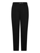 Lauren Ralph Lauren Satin-Stripe Wool Crepe Straight Pant Svart