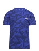 J Camlog T Sport T-shirts Short-sleeved Blue Adidas Performance
