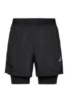 Gym+ Wv 2In1 S Sport Shorts Sport Shorts Black Adidas Performance