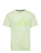 Tr-Es Fr Logo T Sport T-shirts Short-sleeved Green Adidas Performance