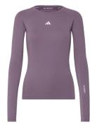 Tf Ls T Sport T-shirts & Tops Long-sleeved Purple Adidas Performance