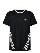 Icons 3S Tee Sport T-shirts & Tops Short-sleeved Black Adidas Performa...
