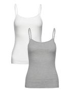 Tommy Hilfiger 2 Pack Cami With Lace Grå