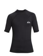 Everyday Upf50 Ss Youth Tops T-shirts Short-sleeved Black Quiksilver