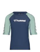 Hmlfiji Swim Tee Sport T-shirts Short-sleeved Navy Hummel