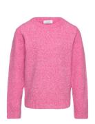 Vmdoffy Ls O-Neck Blouse Ga Girl Noos Tops Knitwear Pullovers Pink Ver...