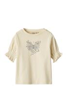 T-Shirt S/S Norma Tops T-shirts Short-sleeved Yellow Wheat