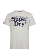 Venue Classic Logo T Shirt Tops T-shirts Short-sleeved Grey Superdry