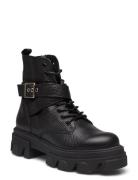 Mae Bootie Shoes Boots Ankle Boots Laced Boots Black Steve Madden