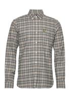 Check Flannel Shirt Tops Shirts Casual Grey Lyle & Scott